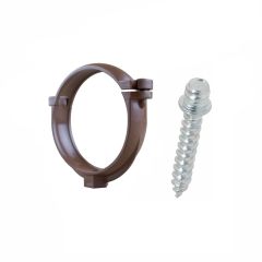 Ensemble de 1 collier tube de descente  Ø80 Cuivre + 1 Vis 7x40mm - Arcanaute