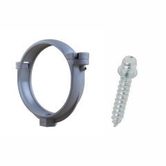 Ensemble de 1 collier tube de descente Ø80 Zinc + 1 Vis 7x40mm - Arcanaute