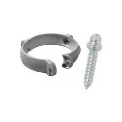 Ensemble de 1 collier tube de descente Ø80 Gris + 1 Vis 7x40mm - Arcanaute