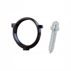 Ensemble de 1 collier tube de descente Ø80 Marron + 1 Vis 7x40mm - Arcanaute