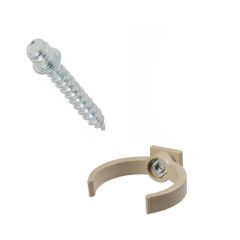 Ensemble de 1 collier tube de descente Ø50 Sable + Vis 7x40mm - Arcanaute