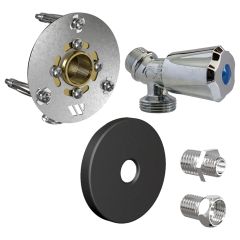 Robifix (Machine à laver) MONO PER Ø12 - Femelle 1/2" (15/21) à Glissement + Cache noir + robinet - Watts