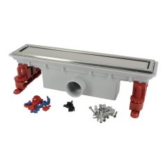Caniveau de douche grille réversible Docia Nicoll - 50x390mm