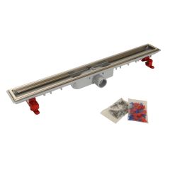Caniveau de douche Docia Nicoll faible hauteur sans grille - 50x790mm