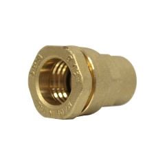 Raccord DECA droit femelle 1/2" (15/21) laiton tube PE ancienne génération Ø21 - Sferaco