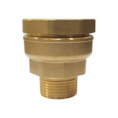 Raccord DECA droit mâle réduit 1" (26/34) laiton pour tube PE Ø40 - Sferaco