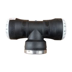 Té 90° encliquetable PE Ø32 - Taraudée femelle 1"1/4