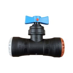 Vanne encliquetable tube PE Ø32 - Cuivre Ø28 - Série 1 - Plasson