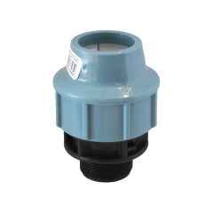 Raccord Polypropylène droit ACS pour PE ou PEHD Ø40 - sortie Mâle 1"1/4 (33/42) - Somatherm