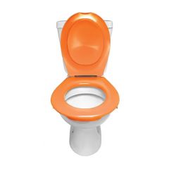 Lunette + Abattant WC Clipsable Orange Mandarine - Fabrication Française - Papado