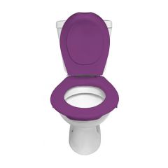 Lunette + Abattant WC Clipsable Violet prune - Fabrication Française - Papado