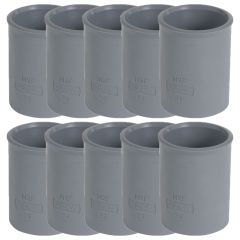 10 manchons en PVC pour l'évacuation Ø32 - Femelle Femelle - Nicoll