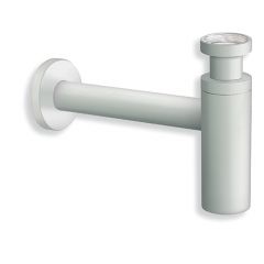 Siphon lavabo laiton design - Whitemat - Hauteur réglable - G1"1/4 (33/42) - Cristina Ondyna