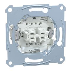 Mécanisme double poussoir D-Life - 10A/250Vca - Connexion rapide - Schneider Electric - MTN3155-0000
