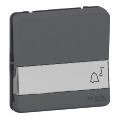 Mureva Styl - Bouton poussoir porte-étiquette - composable - IP55 - IK08 - gris