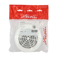 Grille intérieure à fermeture et moustiquaire pour tube PVC Ø125 - Nicoll