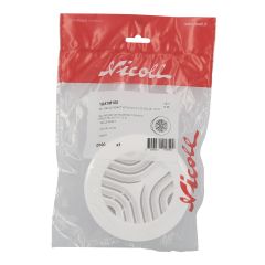 Grille de ventilation ronde Ø125 avec moustiquaire pour tube Ø100 - Nicoll