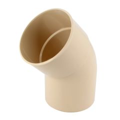 Coude mâle-femelle 45° - Sable - pour tube Nicoll Ø100