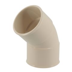Coude femelle-femelle 45° - Sable - pour tube Nicoll Ø50