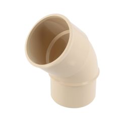 Coude mâle-femelle 45° - Sable - pour tube Nicoll Ø50