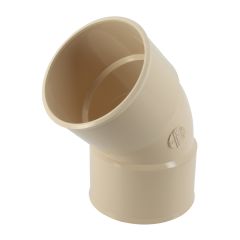 Coude femelle-femelle 45° - Sable - pour tube Nicoll Ø80