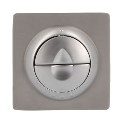 Bouton pour cloison coupe-feu - double débit - épaisseur cloison 10 à 35mm - Satiné - Nicoll