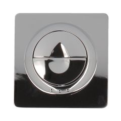 Bouton pour cloison coupe-feu - double débit - épaisseur cloison 10 à 35mm - Chromé - Nicoll