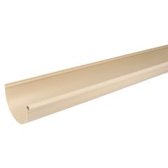 Profile gouttière PVC 25 demi-ronde 2 ml - Sable - Nicoll 