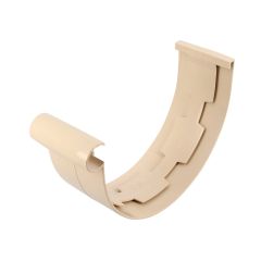 Jonction à coller - Sable - pour gouttière PVC demi-ronde de 33 - Nicoll