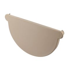 Fond  de naissance à coller - Sable - pour gouttière PVC demi-ronde de 25 - Nicoll