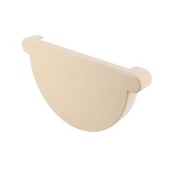 Fond de gouttière à coller - Sable - pour gouttière PVC demi-ronde de 33 - Nicoll