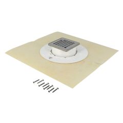 Kit grille pour siphon PMR pour revêtement plastique - Nicoll