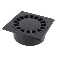 Siphon de cour 15x15cm Sorties Mâle Ø50 - Femelle Ø40/63 - Anthracite - Nicoll