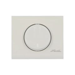 Bouton SOURIRE - double débit - épaisseur cloison 10 à 115 mm - Blanc - Nicoll