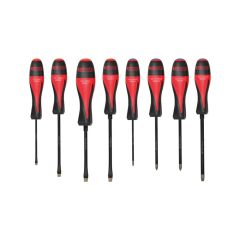 Jeu de 8 tournevis ULTIMATEgrip pour empreinte abimées - Fente - PZ - KS TOOLS