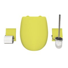 Set accessoire WC Ariane Vert Anis Brillante - descente assistée - déclipsable - Olfa