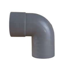 Coude PVC 87°30 Mâle/Femelle Ø100 - À l'unité, par 10 ou 100 - First Plast