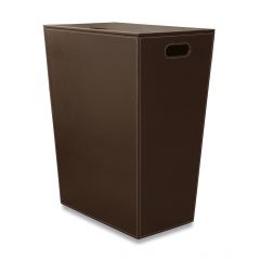 Panier à linge Ecopelle en cuir synthéthique avec sac 48x30xh61cm - marron