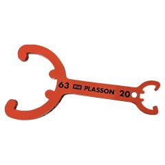 Clé de déverrouillage Ø20 et Ø63 pour raccord PE encliquetable série 1 - Plasson