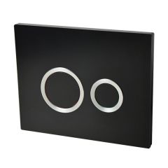 Plaque de commande HOOPS noire - Commande double chasse - Wirquin Pro 55721306