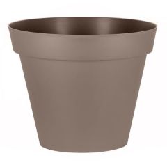 Pot de fleur Toscane Ø100 x 79,5 cm rond - 356 litres - taupe - EDA