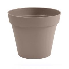 Pot de fleur Toscane  Ø 20 x 17 cm - 3 L - Taupe