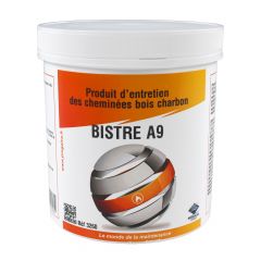 BISTRE A9 Produit d'entretien de cheminée Bois/Charbon - Pot de 1kg