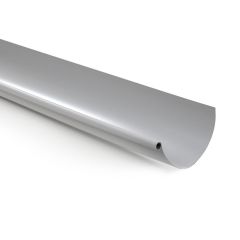 Profile gouttière PVC 16 demi-ronde en 4m - gris