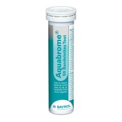 QuickTest Aquabrome 50 bandelettes d'analyse Brome, pH et TAC Piscine - Bayrol