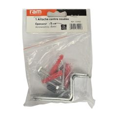 Kit de 2 attaches contre-coudées pour fixation lavabo - Ram