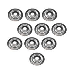 10 Rosaces métalliques plates diamètre 40mm - RAM