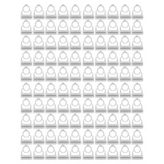 Boite de 100 CLIPEA Gris Ø16-20 mm - RAM