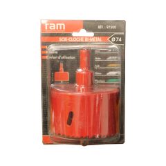 Scie cloche 74 mm pour spot RT 65 x 81 mm - Ram