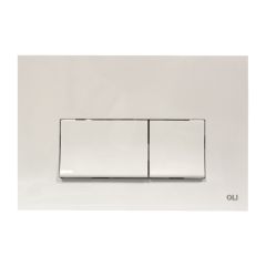 Plaque de commande 3/6L STREAM à câble double débit - blanche